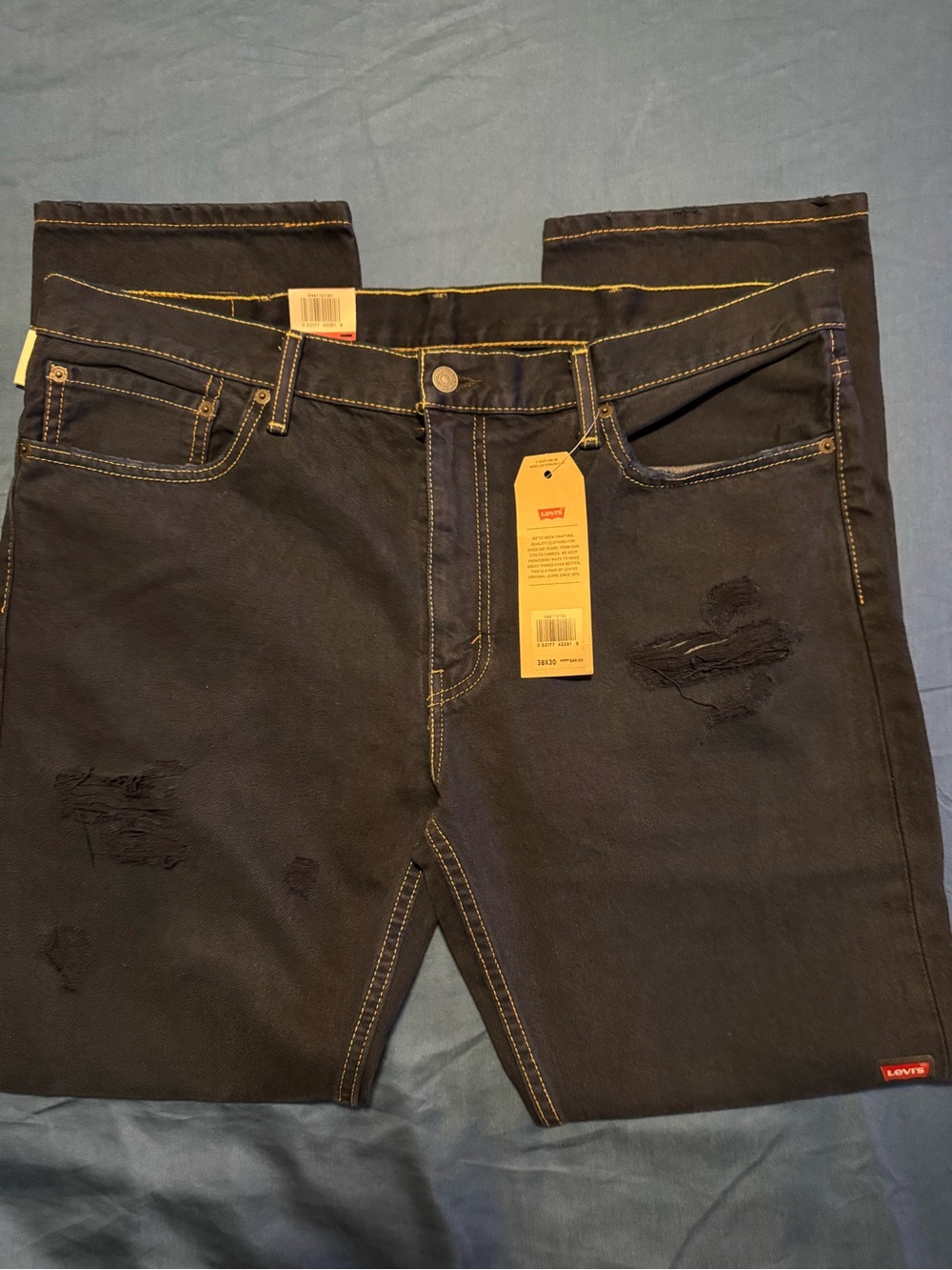 Levi's Men's Dark Blue Straight Jeans